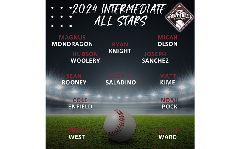 Baseball Intermediate All Stars 13u